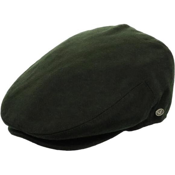 Epoch Men's Herringbone Wool Tweed Newsboy Ivy Cabbie Driving Cap - Picture 1 of 5
